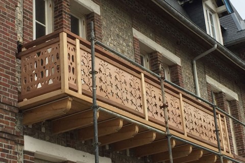 Sauvegarde balcon en bois Normandie